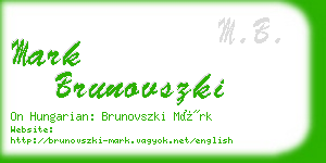 mark brunovszki business card